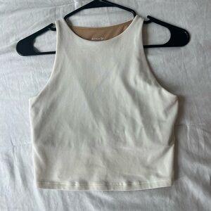 White cropped tank